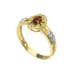 Anel de Formatura Ouro 18k Ouro Branco nas laterai... - Almeida Prada