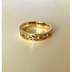 Par Aliança ouro 18k Modelo Lotús 12g - 1002 - Almeida Prada