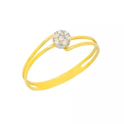 Anel em Ouro 18k com Pedra de Zirconia Disponivel ... - Almeida Prada