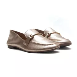 Mocassim - Cora, Ouro Ligth - 24830-D - ANALAURACALCADOS