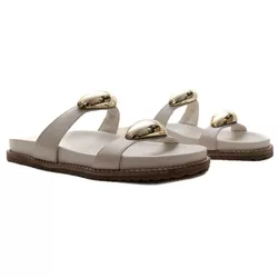 Sandália Papete - Nina, Off White - 25165O - ANALAURACALCADOS