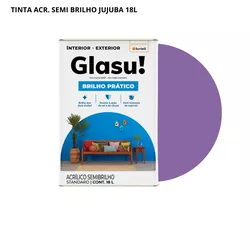 TINTA ACRÍLICA SEMI BRILHO JUJUBA 18L GLASU! - Arena Tintas
