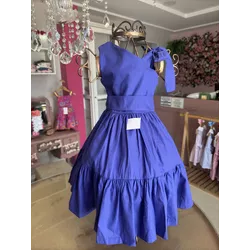 Vestido Helena Roxo - Ateliê NewBaby