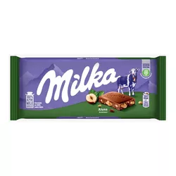 Milka Barra De Chocolate Hazelnuts 100g - bestcandyz