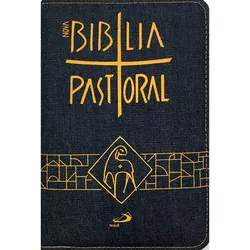 Bíblia Pastoral - Capa Jeans - Média zíper - 30000 - Betânia Loja Catolica 