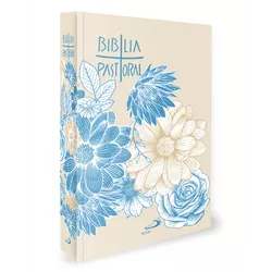 Bíblia Pastoral Colorida Flor Azul - 30679 - Betânia Loja Catolica 
