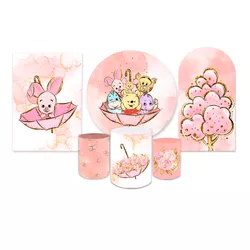 Kit Capadinho + Painel Romano Tema Ursinho Pooh Ro... - Loja | Bibi Painéis