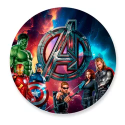 Capa Painel Redondo Avengers - Loja | Bibi Painéis