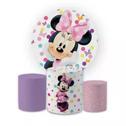 Kit Capa Painel Redondo + Trio Cilindros Decoração... - Loja | Bibi Painéis