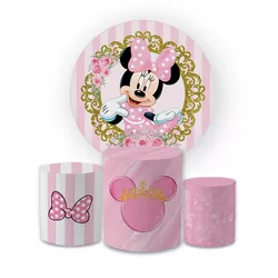 Kit Capa Painel Redondo + Trio Cilindros Decoração... - Loja | Bibi Painéis