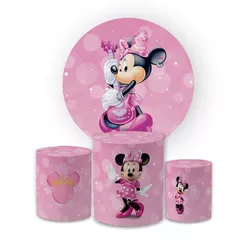 Kit Capa Painel Redondo + Trio Cilindros Decoração... - Loja | Bibi Painéis