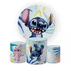 Kit Capa Painel Redondo + Trio Cilindros Decoração... - Loja | Bibi Painéis