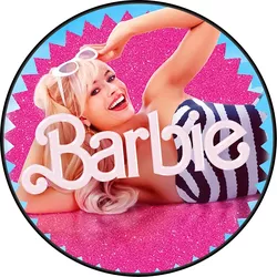 Capa Painel Redondo Barbie Filme - Loja | Bibi Painéis