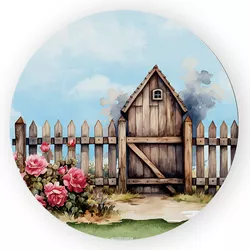 Capa Painel Redondo Decorativo Fazendinha - Loja | Bibi Painéis