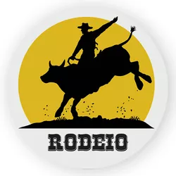 Painel Redondo Decorativo Cowboy - Loja | Bibi Painéis