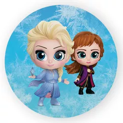 Painel Redondo Decorativo Frozen - Loja | Bibi Painéis