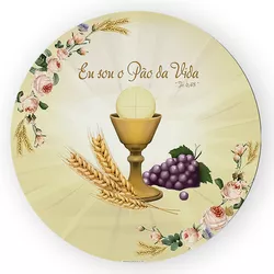 Capa Painel Redondo Decorativo Santa Ceia - Loja | Bibi Painéis