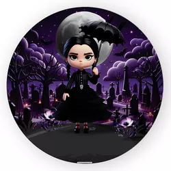 Painel Redondo Decorativo Wandinha - Loja | Bibi Painéis
