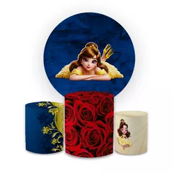 Kit Capa Painel Redondo + Trio Cilindros Decoração... - Loja | Bibi Painéis