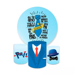 Kit Painel + Capas Cilindro Dia Dos Pais Decoração... - Loja | Bibi Painéis
