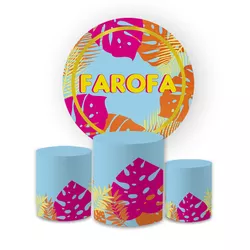 Kit Capa Painel Redondo + Trio Cilindros Decoração... - Loja | Bibi Painéis