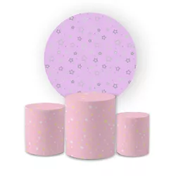 Kit Capa Painel Redondo + Trio Cilindros Decoração... - Loja | Bibi Painéis
