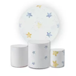 Kit Capa Painel Redondo + Trio Cilindros Decoração... - Loja | Bibi Painéis