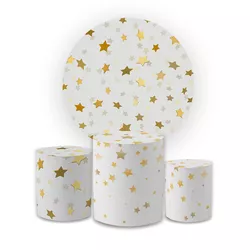 Kit Capa Painel Redondo + Trio Cilindros Decoração... - Loja | Bibi Painéis