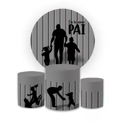Kit Capa Painel Redondo + Trio Cilindros Decoração... - Loja | Bibi Painéis