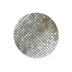 Capa Painel Redondo Shime Wall Prata Quadrado - Loja | Bibi Painéis