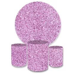 Kit Capa Painel + Trio Cilindros Glitter Lilás - Loja | Bibi Painéis