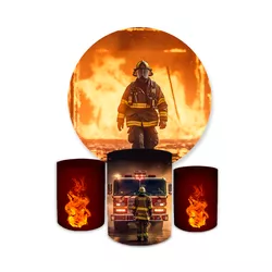 Kit Capa Painel + Trio Cilindros Bombeiro 03 - Loja | Bibi Painéis