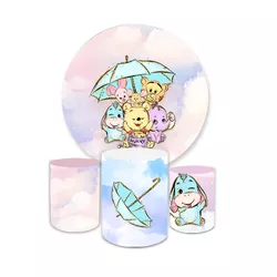Kit Capa Painel + Trio Cilindros Ursinho Pooh Nuve... - Loja | Bibi Painéis