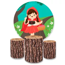 Kit Capa Painel + Trio Cilindros Chapéuzinho 04 - Loja | Bibi Painéis