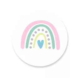 Capa Painel Redondo Arco Iris Boho 02 - Loja | Bibi Painéis