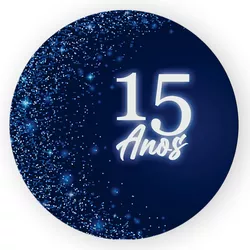 Capa Painel Redondo Decorativo Tema 15 Anos Decora... - Loja | Bibi Painéis