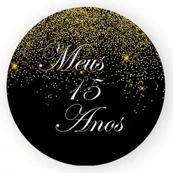 Capa Painel Redondo Decorativo Tema 15 Anos Decora... - Loja | Bibi Painéis