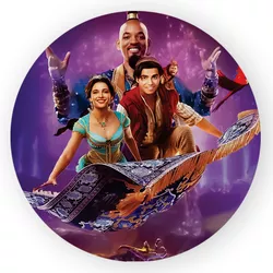 Capa Painel Redondo Decorativo Tema Aladdin Decora... - Loja | Bibi Painéis