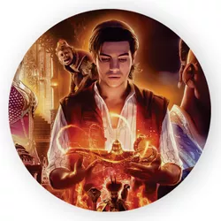 Capa Painel Redondo Decorativo Tema Aladdin Decora... - Loja | Bibi Painéis