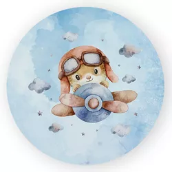 Capa Painel Redondo Decorativo Tema Aviador Decora... - Loja | Bibi Painéis