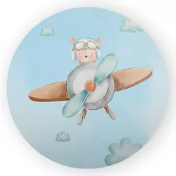 Capa Painel Redondo Decorativo Tema Aviador Decora... - Loja | Bibi Painéis