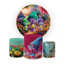 Kit Capa Painel Redondo + Capa Trio Cilindros Subl... - Loja | Bibi Painéis