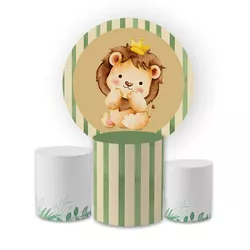 Kit Capa Painel Redondo + Trio Cilindros Decoração... - Loja | Bibi Painéis
