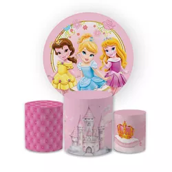 Kit Capa Painel Redondo + Trio Cilindros Decoração... - Loja | Bibi Painéis