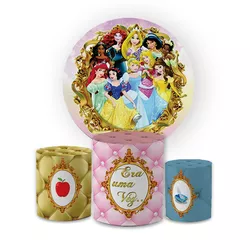 Kit Capa Painel Redondo + Trio Cilindros Decoração... - Loja | Bibi Painéis