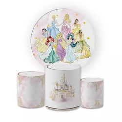 Kit Capa Painel Redondo + Trio Cilindros Decoração... - Loja | Bibi Painéis