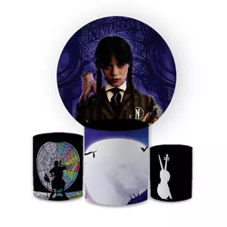 Kit Capa Painel Redondo + Trio Cilindros Decoração... - Loja | Bibi Painéis