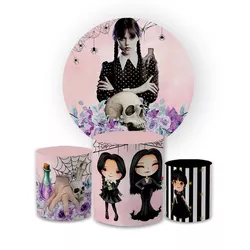 Kit Capa Painel Redondo + Trio Cilindros Decoração... - Loja | Bibi Painéis
