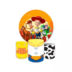 Kit Capa Painel + Trio Cilindros Jessie Toy Story - Loja | Bibi Painéis