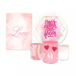 Kit Casadinho Tema Dia Dos Namorados Mais Amor Por... - Loja | Bibi Painéis